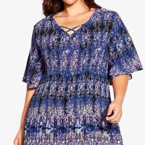 Avenue Clairville pleated tunic